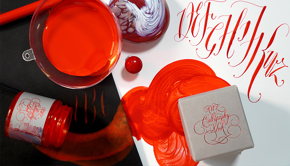 KWZ kaligraficky inkoust - red